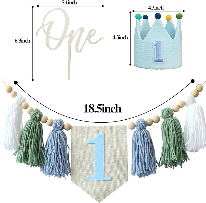 Baby 1st Birthday Party Decorations For Handmade Tassel Garland