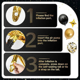 Black and Gold Balloon Arch Kit 117 PCS, Gold and Black Party