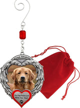Pet Memorial Photo Christmas Ornament - Always Remember The Paw