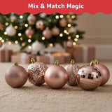 Prextex 36-Pieces Christmas Ornaments Set - Shatterproof, Festive Chri