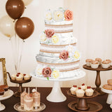 Cheerupp Boho Floral Theme Diaper Cake Decorations for Baby Shower