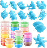 24 Set Under The Sea Party Favors for Kids Ocean Air Dry Modeling