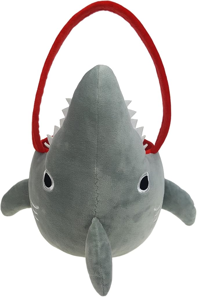 3D Shark Plush Basket Easter Egg Hunting Basket Cute Animal Plush