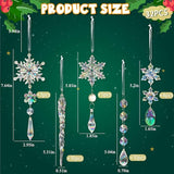 32pcs Christmas Decoration Crystal Ornaments - Iridescent Christmas