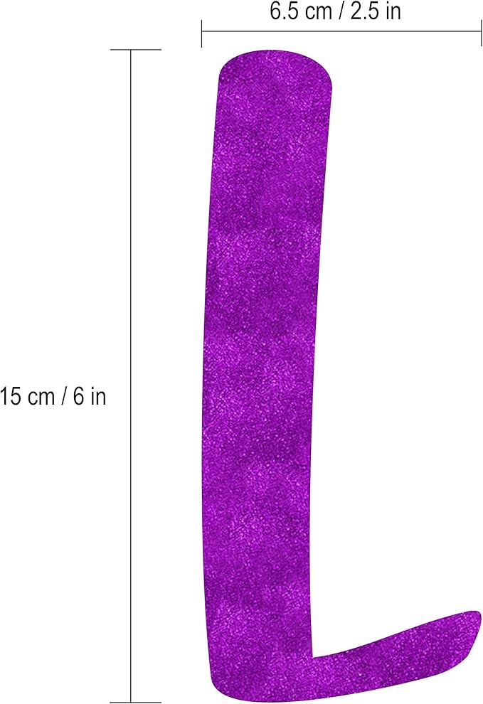 Pre-Strung Let's Party Purple Glitter Banner - Funny Bachelorette