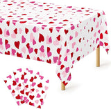4 Pack Valentines Decorations, 108" X 54" Valentines Tablecloths,