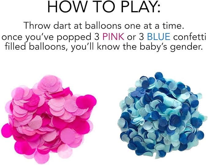 Rool Gender Reveal Games Ideas Gender Reveal Balloon Dart Games for