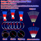 Fourth of July Party Favors Supplies Bulk 100 PCS, 4th of July Red