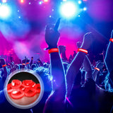 M.best 8pcs LED Light Up Bracelets Glow Flashing Wristbands Glow in