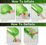 Green 2 Balloons, 40 Inch Giant Helium Foil Number 0-9 Green Birthday