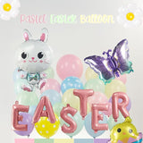 127Pcs Easter balloon garland arch kit with Easter egg chicken daisy