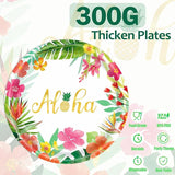 Hawaiian Luau Party Decorations Supplies 350 PCS Aloha Tropical