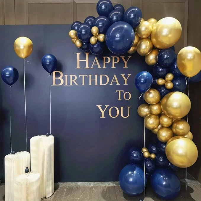 Navy Blue Balloons 100 Pack 12 inch Round Helium Navy Balloons for