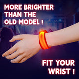 KIRALUMI 8 PCS LED Glow Bracelets, Light Up Wristbands - Glow in The