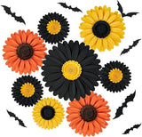 Paper Jazz Halloween Paper Flowers Decorations for Wall 3D Halloween