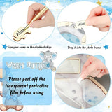 63 Pcs Elephant Baby Shower Guest Book Alternatives Set Baby Shower