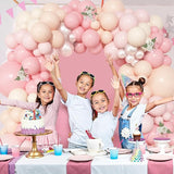 Ouddy Life 157 Pcs Pink Balloons Arch Garland Kit, Light Pastle Pink