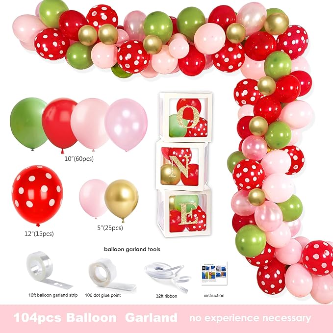 Strawberry 1st Birthday Decorations Party Supplies Strawberry Sweet