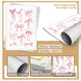 Pnsoien Trendy Pink Bow Ties Posters Preppy Chinoiserie Coquette Room