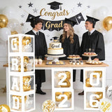 2026 Graduation Decorations, White Graduation Decorations, Balloons