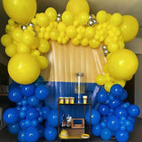 YMSZ Blue and Yellow Balloons Arch Kit, 134pcs Royal Blue and Yellow