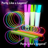 Glow Fever Glowsticks Bulk 1200pcs Party Pack includes 600 8" Glow
