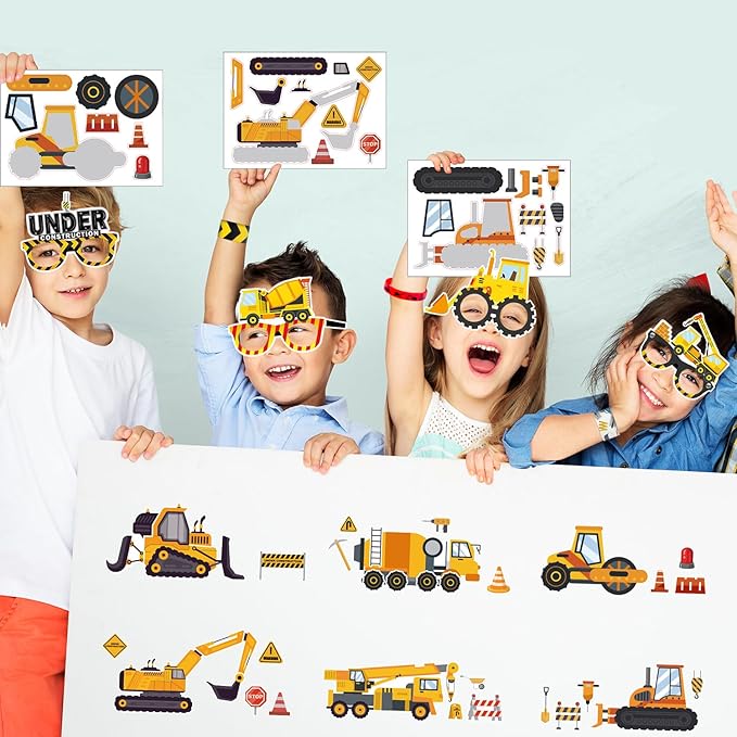 Construction Party Favors Supplies Including Paper Glasses Gift Bag