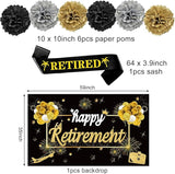 20PCS Happy Retirement Party Decorations Kit for Men Women Kuxriox