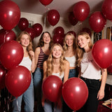 100pcs Burgundy Balloons 12inch Dark Red Maroon Party Latex Balloons