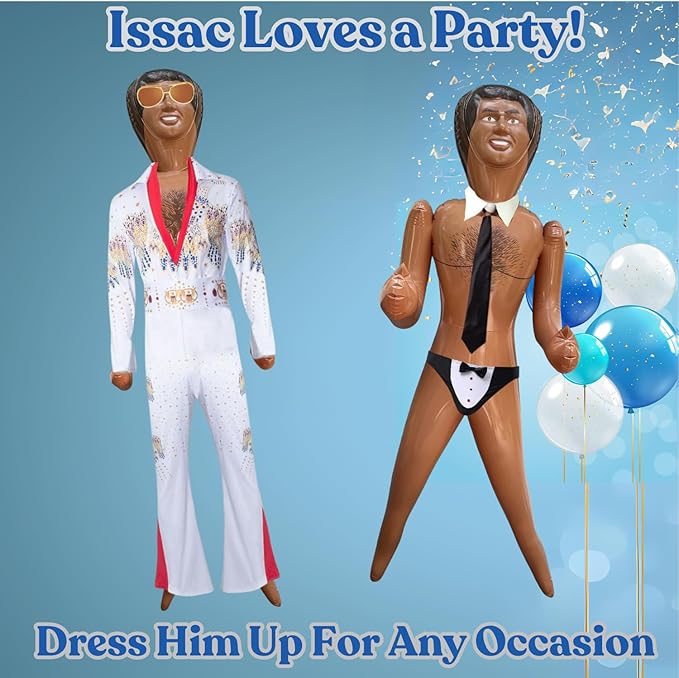 Merrimix - Isaac Inflatable Blow Up Doll Gag Gifts for Men, Bachelor