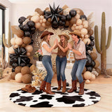 Black Brown Nude Balloon Arch Kit,Balloon Garland with Black Star