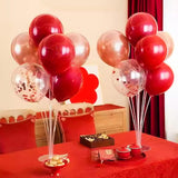 Voircoloria 6 Sets Balloon Stand Kits, Balloon Sticks with Base for #3