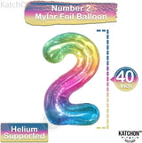 KatchOn, Giant Jelly Number 2 Balloon - 40 Inch | 2nd Birthday