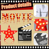 7 Pcs 10'' Movie Light up Letters Sign LED Movie Night Party