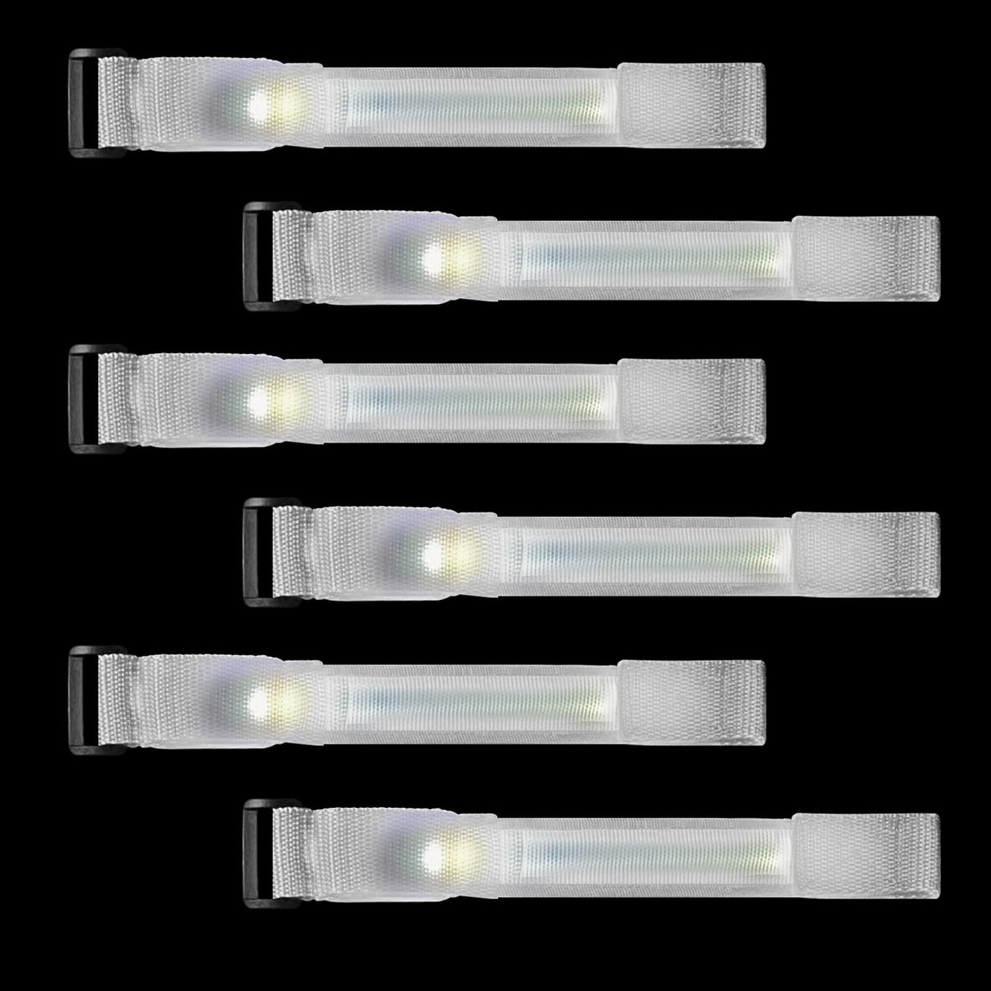 M.best 8pcs LED Light Up Bracelets Glow Flashing Wristbands Glow in