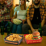 50 Pcs Movie Night Snack Trays Disposable Paper Food Tray Movie