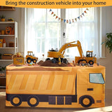 4Ft Construction Vehicle Table Cloth,Construction Birthday