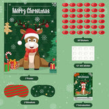 ASTARON Christmas Party Games for Kids, Pin The Hat on Reindeer with