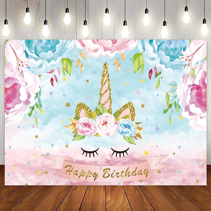 Unicorn Birthday Decorations Unicorn Party Supplies for Girls