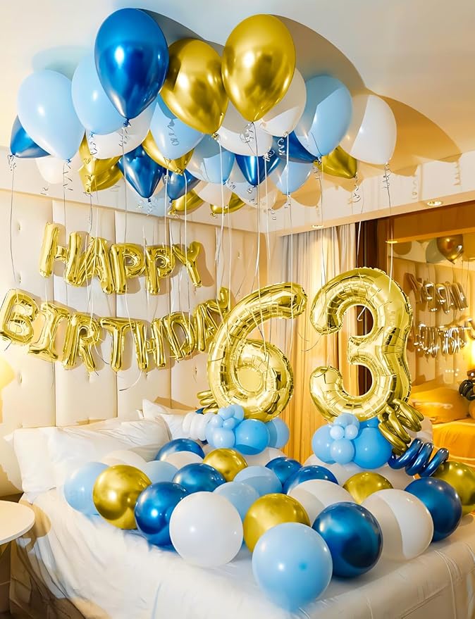 Navy Blue and Gold Balloons Garland Arch Kit Graduation Balloon Arch