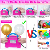 Toosci 2 Sets Balloon Column Stand and Balloon Pump, Adjustable Metal