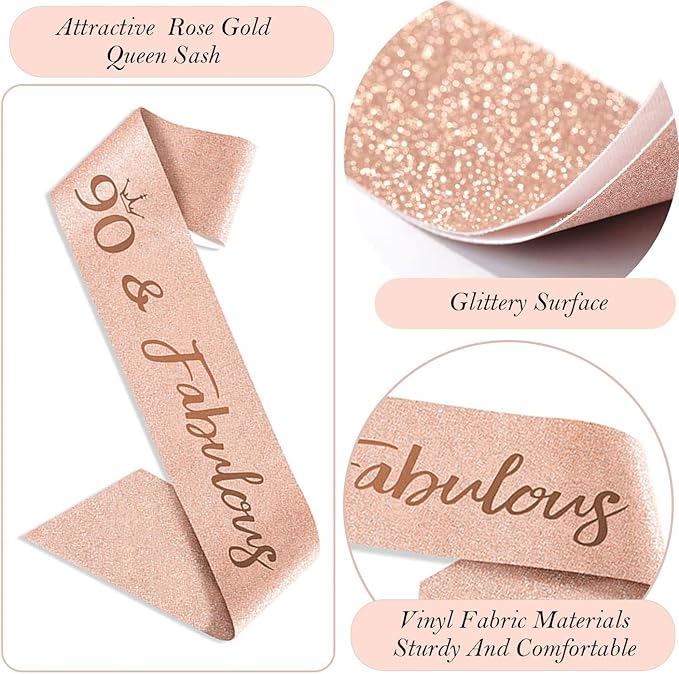90th Birthday Decorations Gifts for Women Including 90 year old