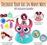 Glittery Garden Woodland Themed Christmas Party Hats Making Kit c/w