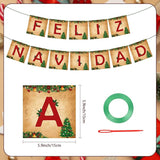 Feliz Navidad Banner Merry Christmas Banner Vintage New Year Garlands