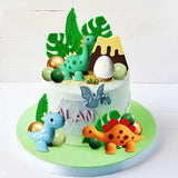 26 PCS Luxury Little Dinosaur Cake Decorations Dinosaur Cupcake