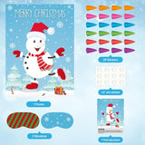 ASTARON Pin The Snowman Nose Christmas Pin The Tail Party Games