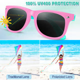 GINMIC Kids Sunglasses Bulk, 24Pack Valentines Neon Sunglasses for