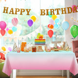 Riakrum Pastel Rainbow Tablecloths Plastic Tablecloth Rainbow Par As S