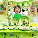 St Patricks Day Plates and Napkins 142Pcs St Patrick's Day Party