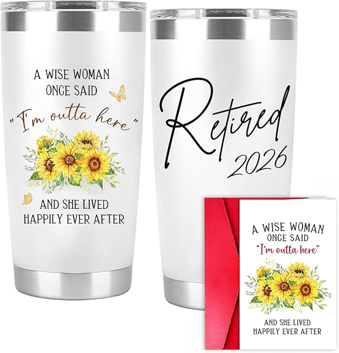 Retirement Gift for Woman Retired 2026 A Wise Woman Once Said